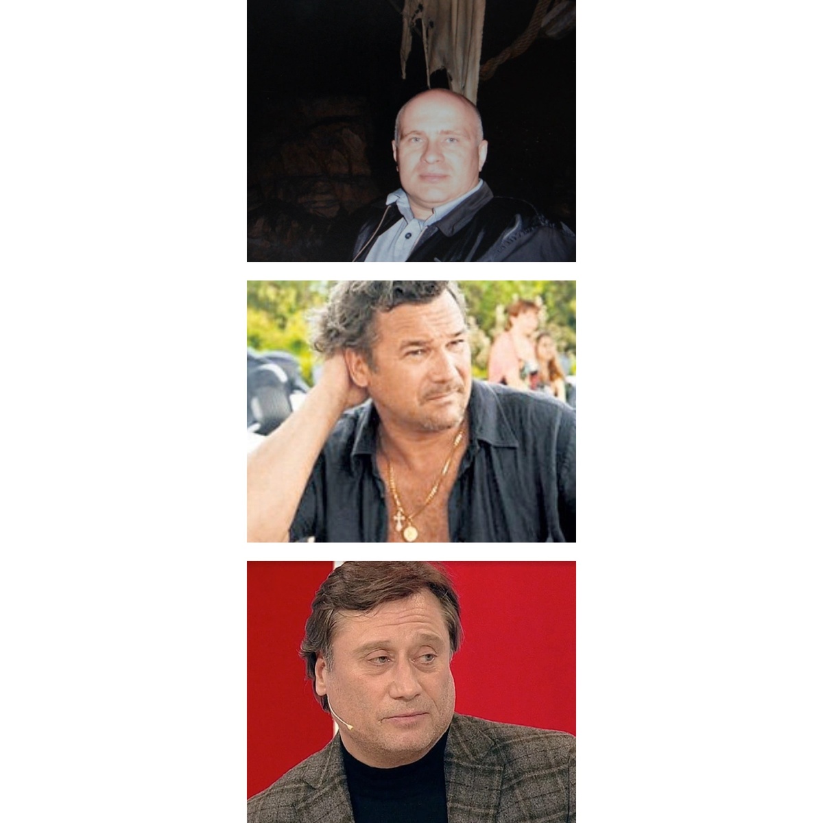 С верху в низ: 1 муж Артём Трегубенко, 2 муж Алексей Касаткин, 3 муж Борис Вишняков.