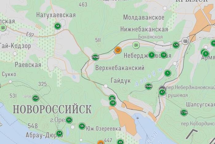 В Крымском районе 24 января один из датчиков уровня воды оказался в оранжевой зоне. Фото © Telegram / Администрация Крымского района