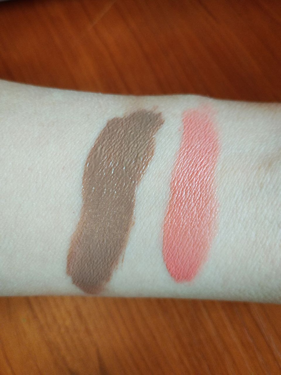 Фото 2. Скульптор в оттенке  02 Medium.  Румяна в оттенке 01 (лёгкий персиковый оттенок)