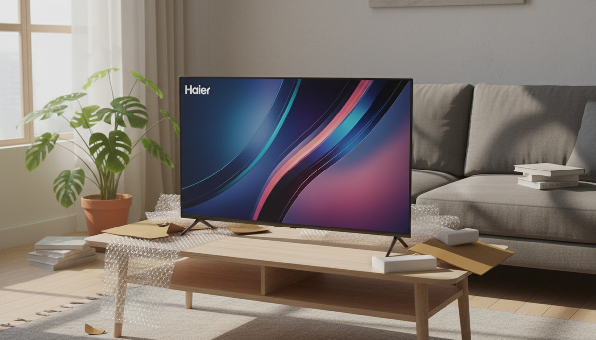 Haier 55 Smart TV S2 Pro распаковка