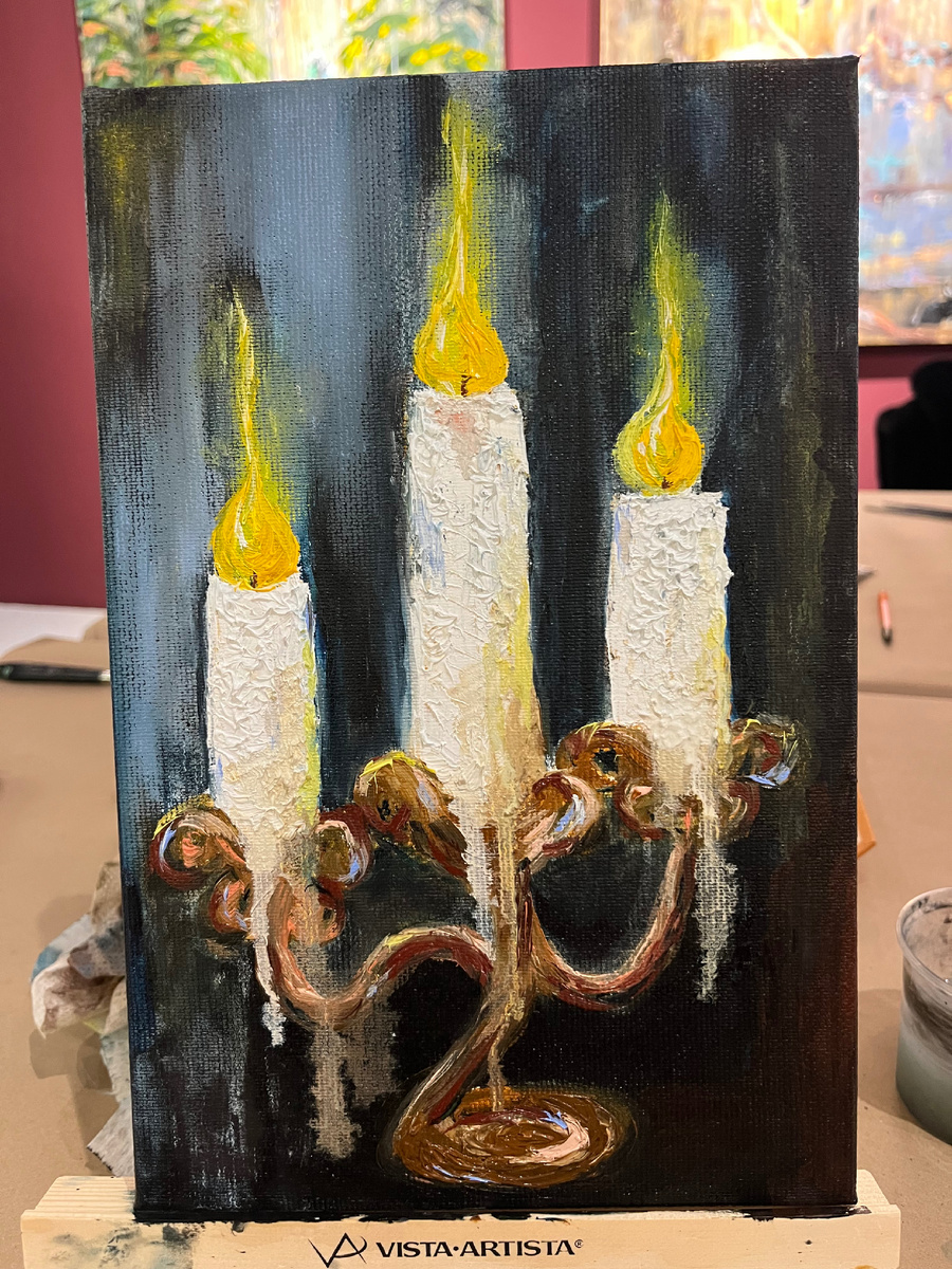 Фото автора . Работа маслом и за неделю просохла