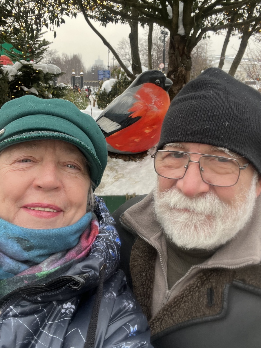 Фото автора. Мы со снегирем😂