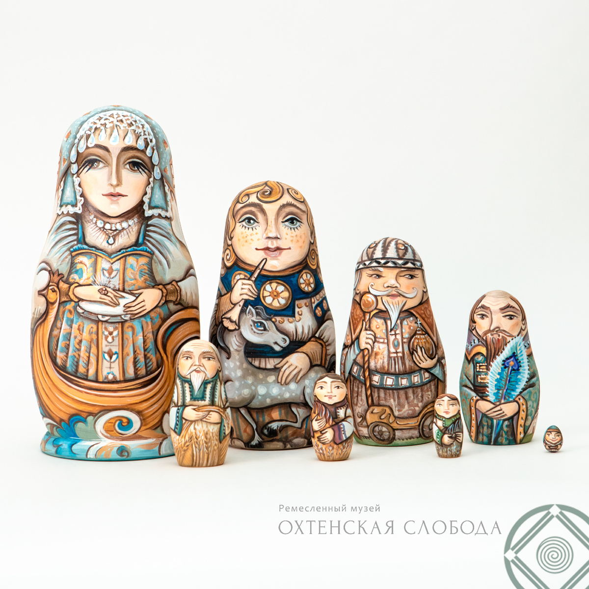 Восьмиместная матрёшка по мотивам балета «Сказка о Коньке-Горбунке»