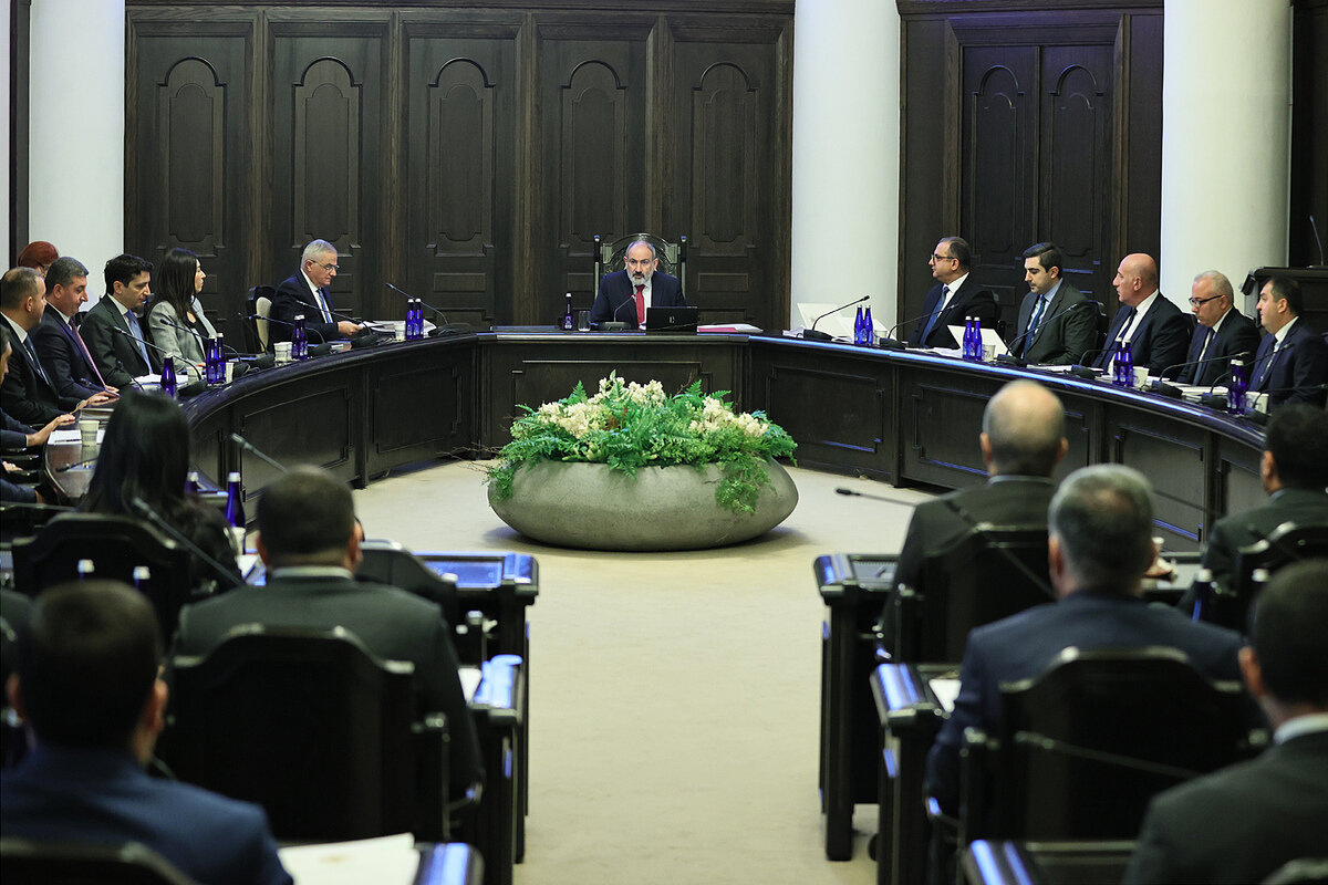    Заседание правительства Армении. Фото: официальный сайт премьер-министра Армении.