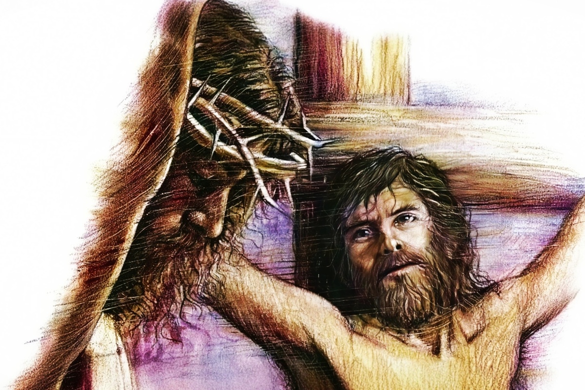 Христос и благоразумный разбойник.