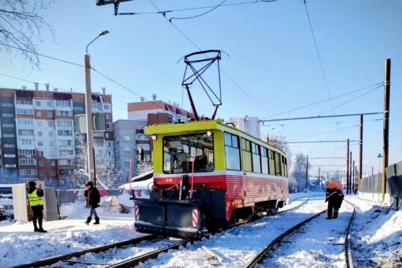    Миндортранс Челябинской области. Технологический трамвай на проспекте Победы