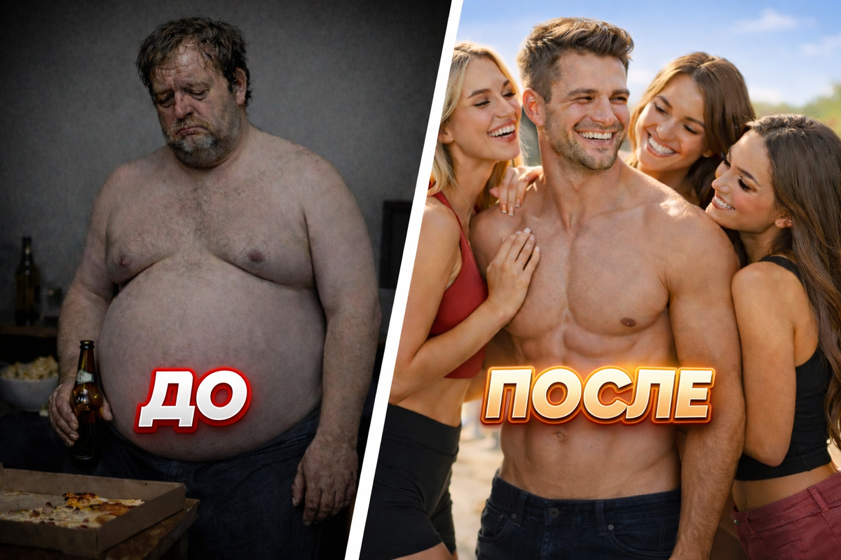 Разница между человеком, который не занимается спортом и тем, который делает физические упражнения регулярно.