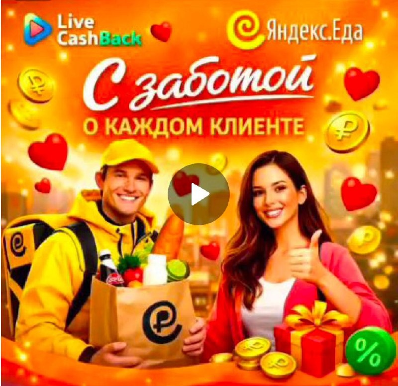 Видео инструкция как правильно оформить заказ за баллы Записал для всех подробное видео на своей примере как купить продукты не выходя из дома через Яндекс Go используя баллы от LC не тратя своих рублей 
Как же здорово, что у нас появился партнер Яндекс Go на площадке. 
По сути можно купить что угодно и где угодно сейчас за баллы если если это есть в Яндексе, а там сейчас есть абсолютно все. В данном примере покупал продукты в Магните через Яндекс Еду с доставкой на дом. За 30 минут все доставили, потрачено 0₽ Список магазинов в Еде огромный. От Вкусно и Точка до Ленты. Вообщем есть все. Так сказать ни в чем себе не отказывай. Принцип заказа баллов такой же как и ранее. Оформили заявку до понедельника 14:00 в пятницу получили баллы до 23:00 и вперед к покупкам. Так же бонусом на первый заказах у самого Яндекса дается промокод на скидку. Он будет в верхнем углу слева в приложении #livecashback инструкцию смотреть:
https://rutube.ru/shorts/94c7cfcb19724380d26616686da2c28b/?r=wd
