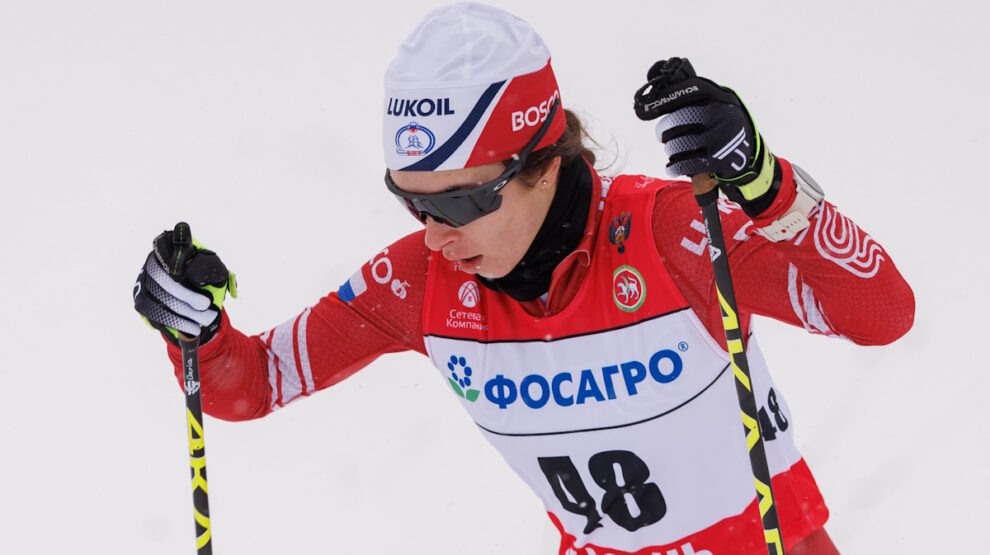    Дарья Непряева оказалась в двух местах от очередного провала в спринте. Фото: GLOBAL LOOK PRESS