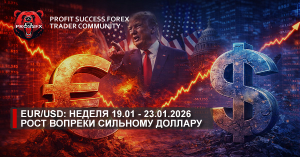 EUR/USD: неделя 19.01 - 23.01.2026 -рост вопреки сильному доллару