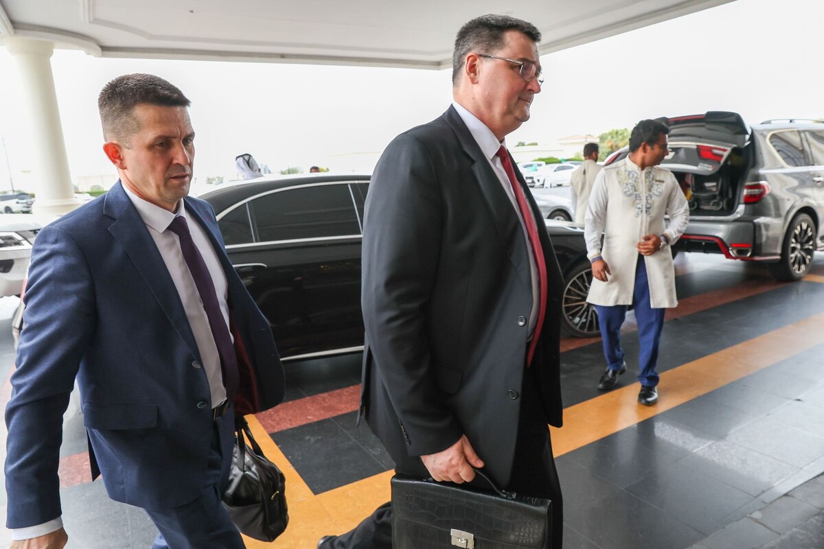    Члены российской делегации после переговоров / Источник: © Валерий Шарифулин/ТАСС