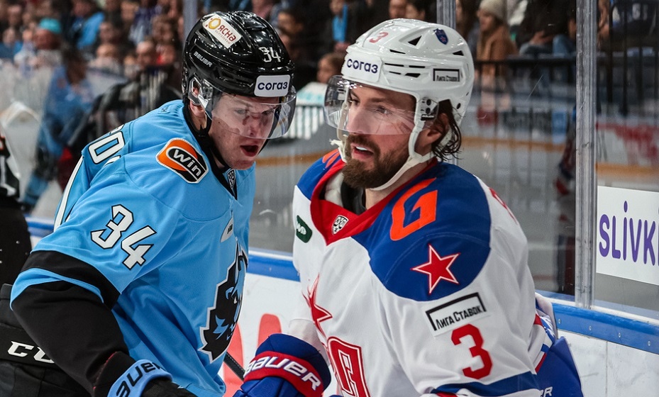    СКА в матче КХЛ. Фото: ХК «Динамо» Минск