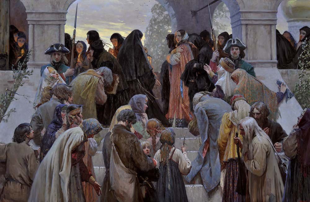 Евдокия Лопухина. На постриг. Художник Евдокия Камынина