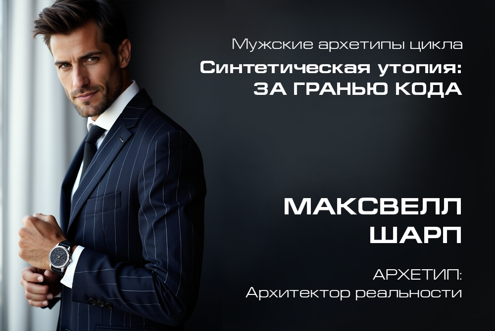 Макс Шарп. Иллюстрация к циклу «Синтетическая утопия: за гранью кода»