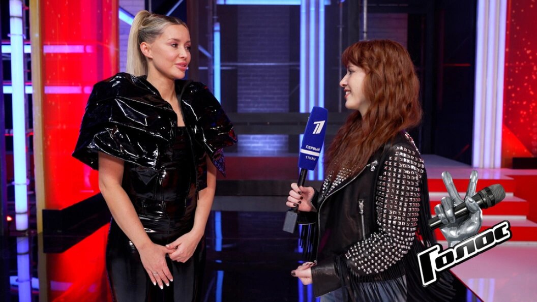    Кадр из интервью на шоу "Голос"