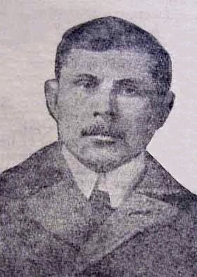 А.А. Балашов, атаковавший картину Репина. Фотография в газете «Раннее утро». 1913 год. 