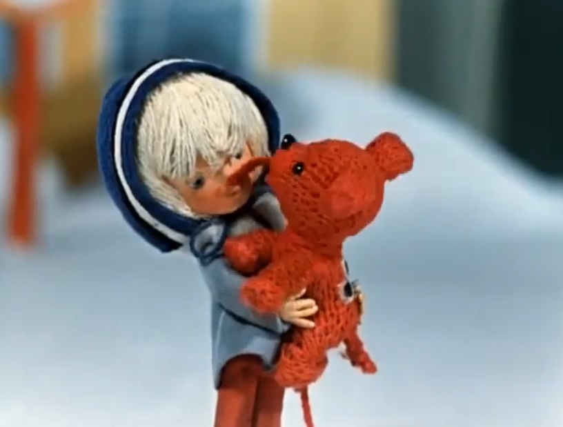 Кадр из мультфильма "Варежка"