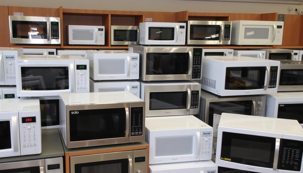    Изображение различных типов микроволновок