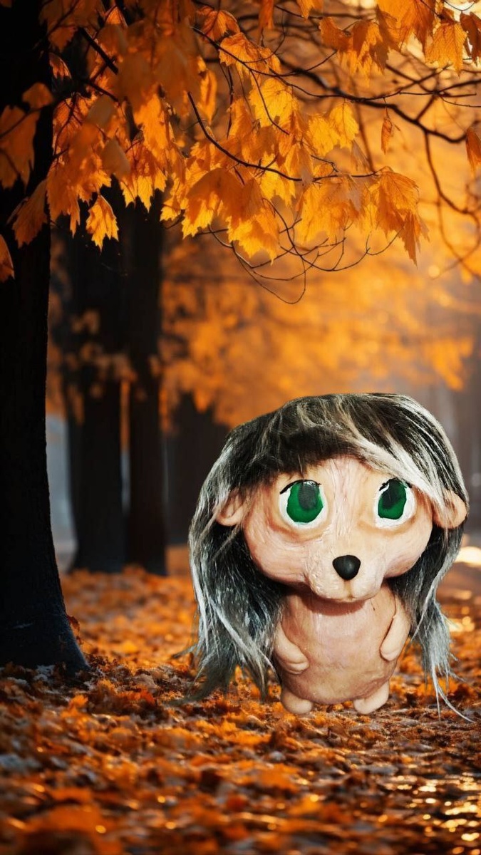 Ёжик в смешанной технике 