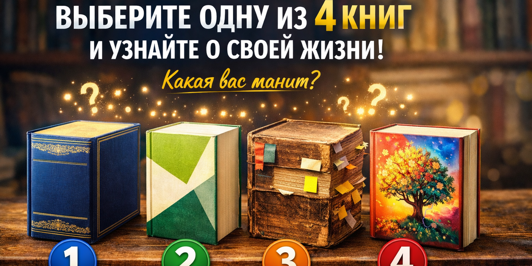 Психологический тест: выберите одну из четырех книг - и узнайте, как вы проживаете свою жизнь на самом деле