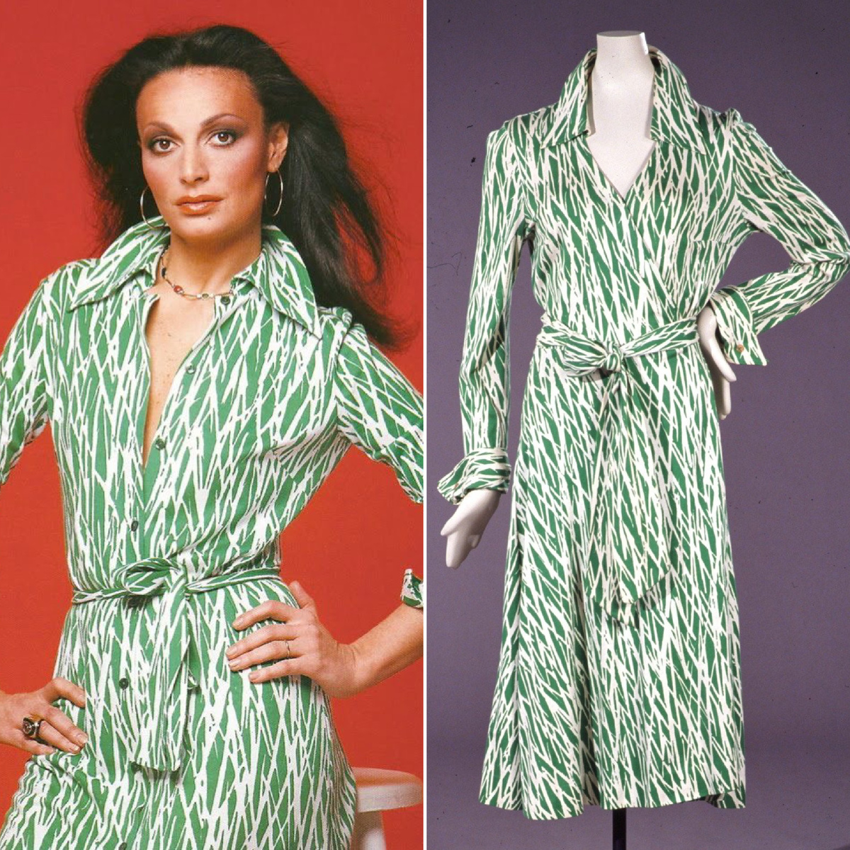 Диана фон Фюрстенберг и ее платье 