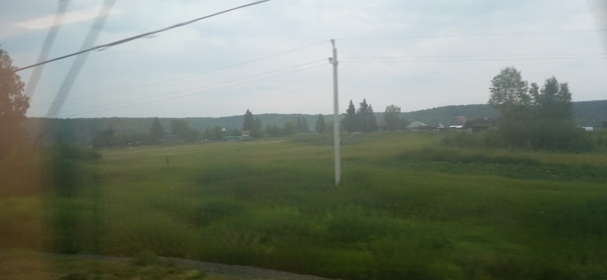 Атмосфера Сибири из окна поезда. Фото моё