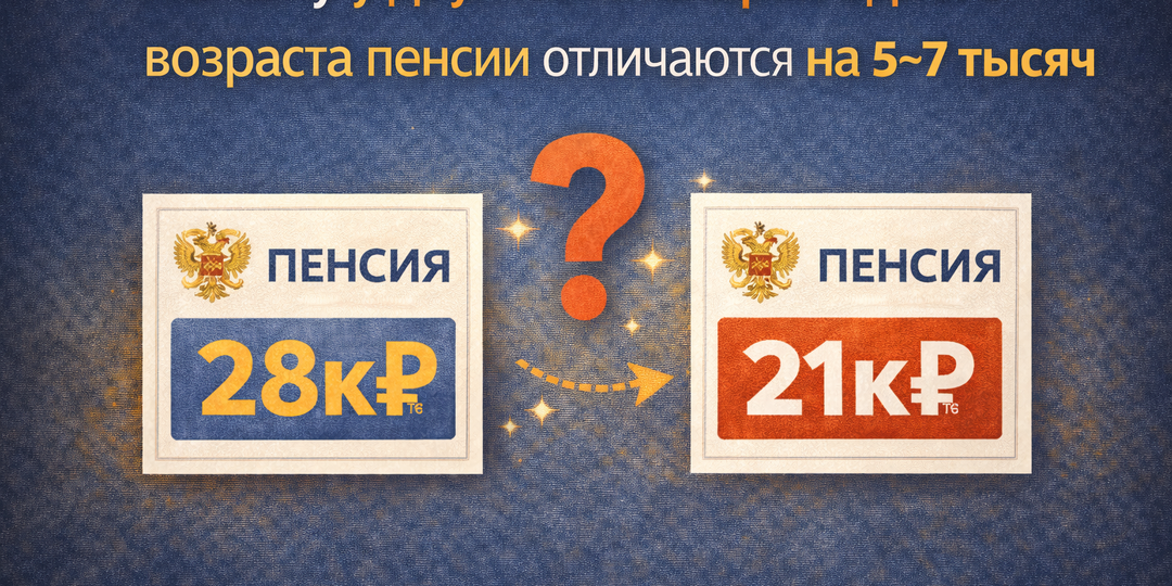 ПОЧЕМУ У ДВУХ ПЕНСИОНЕРОВ ОДНОГО ВОЗРАСТА ПЕНСИИ ОТЛИЧАЮТСЯ НА 5–7 ТЫСЯЧ РУБЛЕЙ