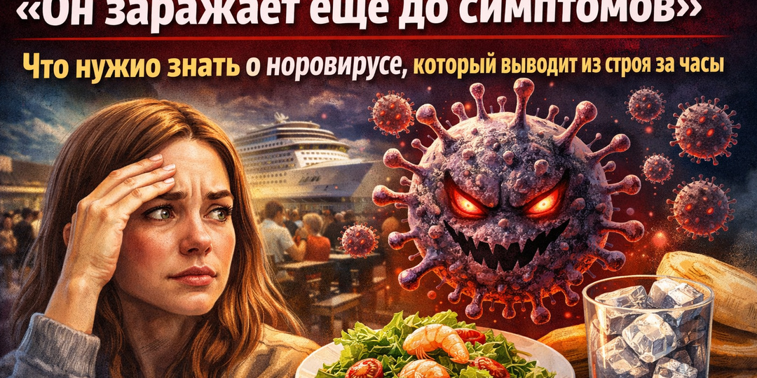 «Он заражает ещё до симптомов»: что нужно знать о норовирусе, который выводит из строя за часы