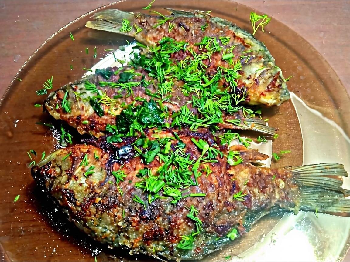 Караси в сметане моя слабость. «Создано с использованием искусственного интеллекта».