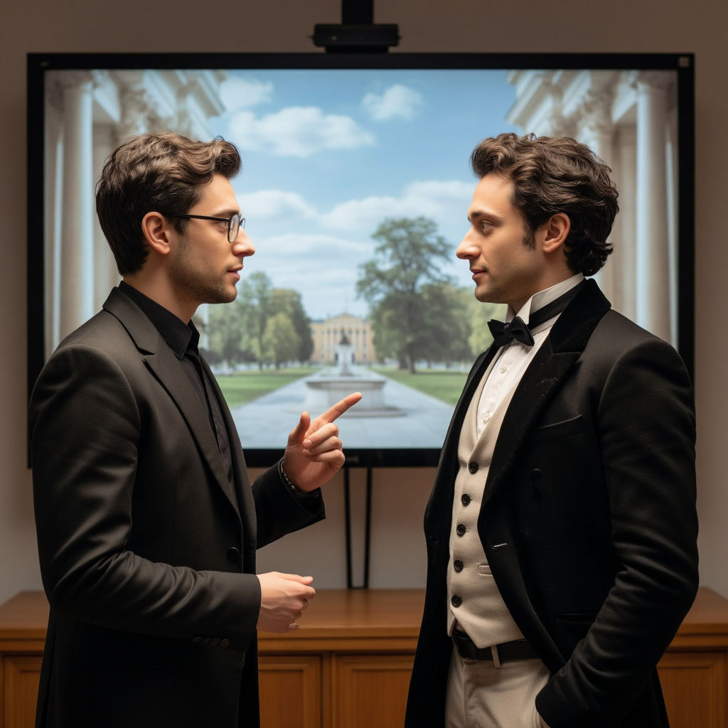 Разговор человека нашего времени с А. С. Пушкин