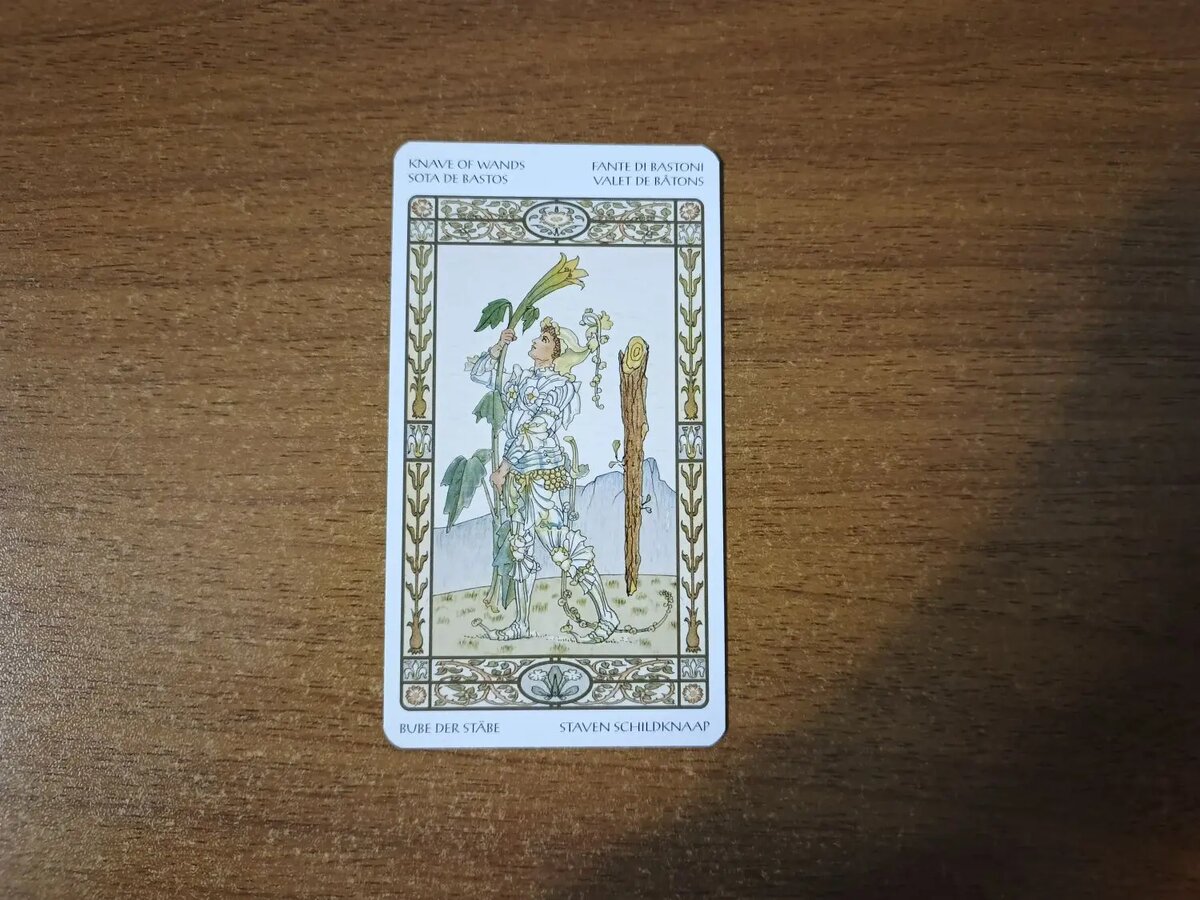 Карта Таро Паж Булав