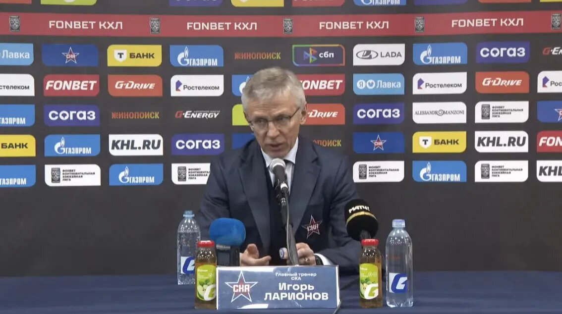    Игорь Ларионов. Фото: скриншот из видео пресс-службы СКА.