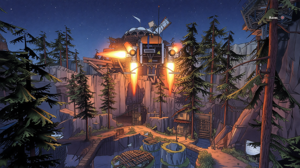 Управление моделью космического корабля