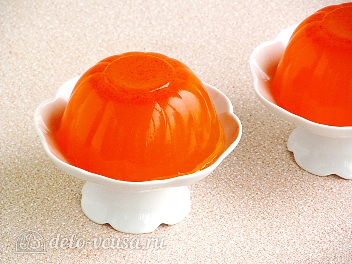 Морковное желе. Фото из открытых источников интернета.