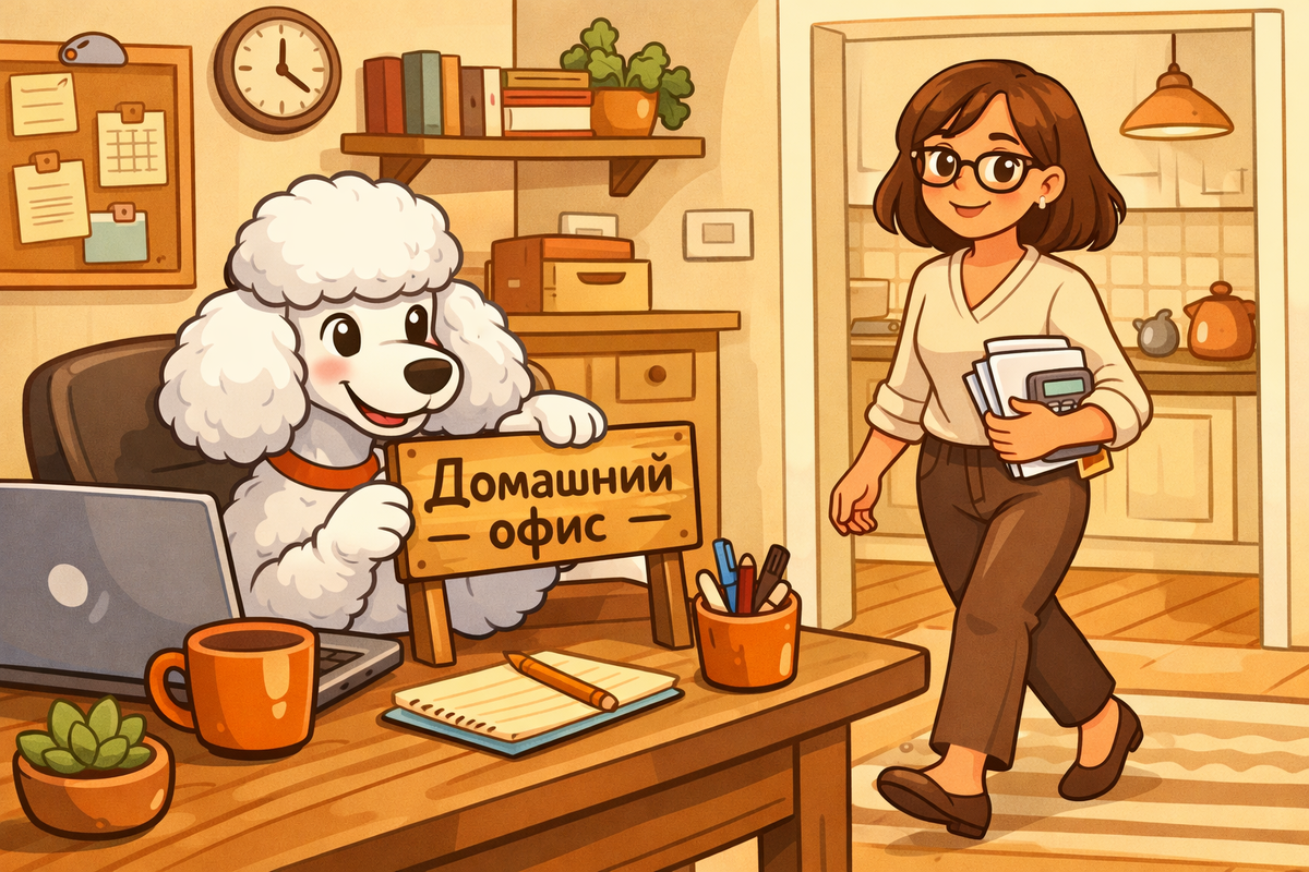 У нас с Бэном уютный домашний офис, но отдельного кабинета все же не хватает