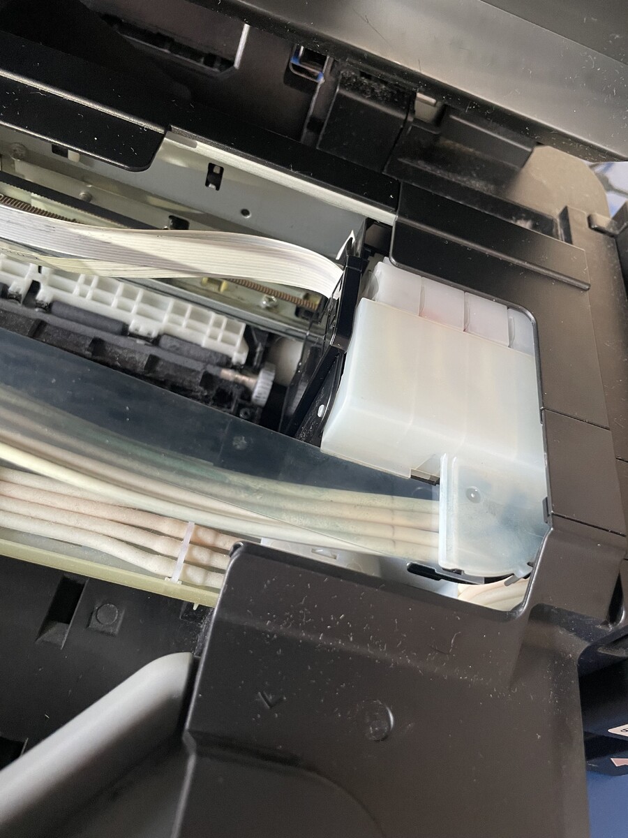 Каретку нужно подвинуть полностью направо