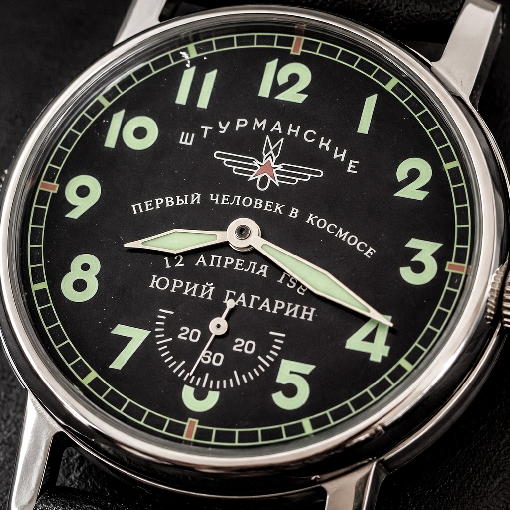 Часы Штурманские первого выпуска циферблат крупным планом