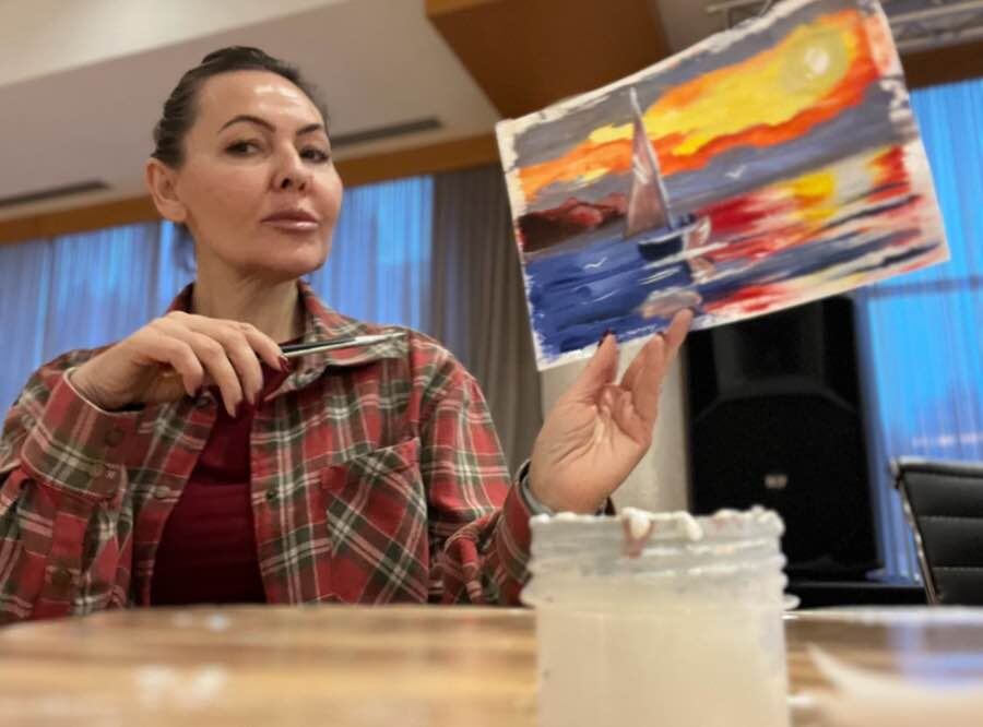 Арт-терапия в санатории "Источник. Ессентуки". Фото автора канала