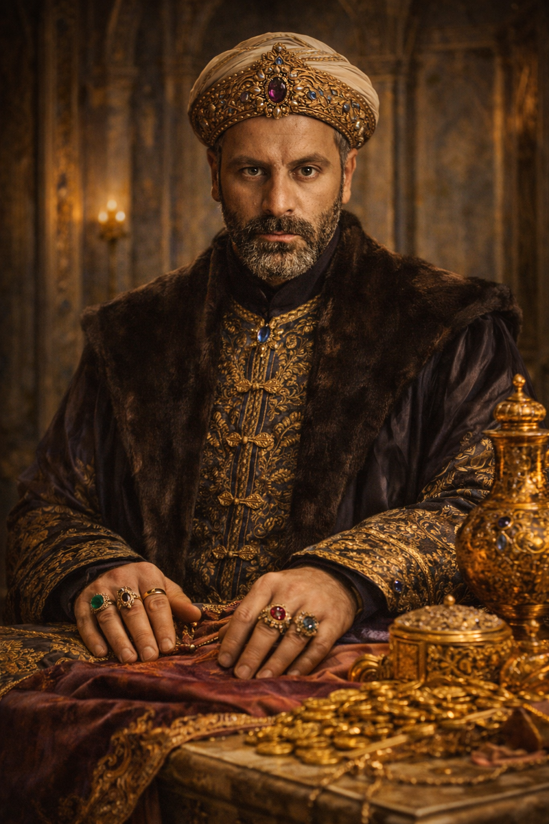 Экранный образ Рустема-пашу (в конце статьи его архивное фото)