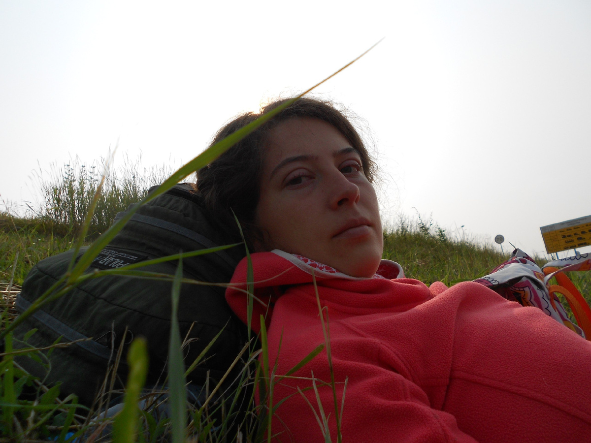 Достать на обочине трассы и снова в путь 