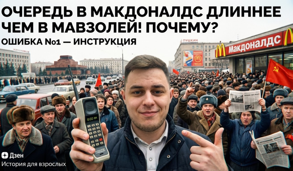 Первый Макдоналдс: почему очередь на Пушкинской была длиннее, чем в Мавзолей?
