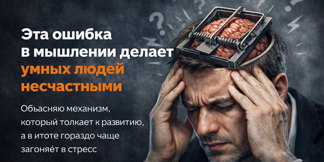 Эта ошибка в мышлении делает умных людей несчастными