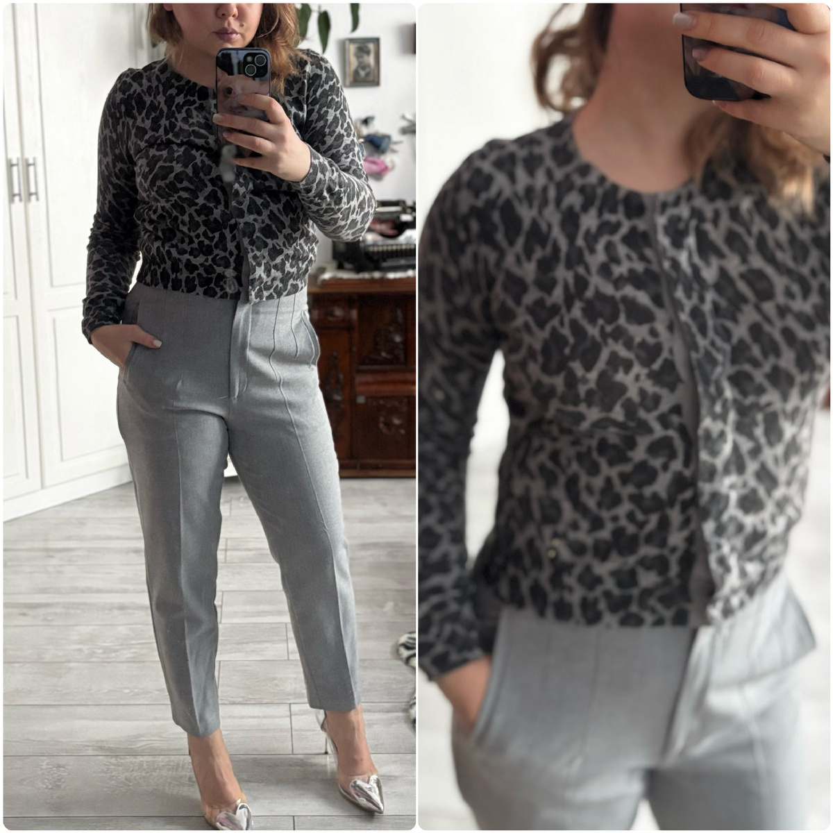 Брюки тоже из последних приобретений - Zara, на первых скидках в 40% в столичном гардеробе, 740р