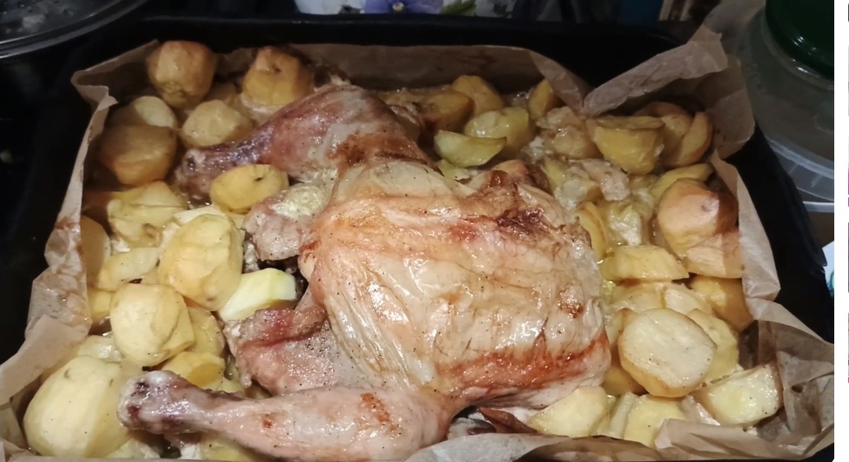 Запечёный картофель по деревенски из личного архива