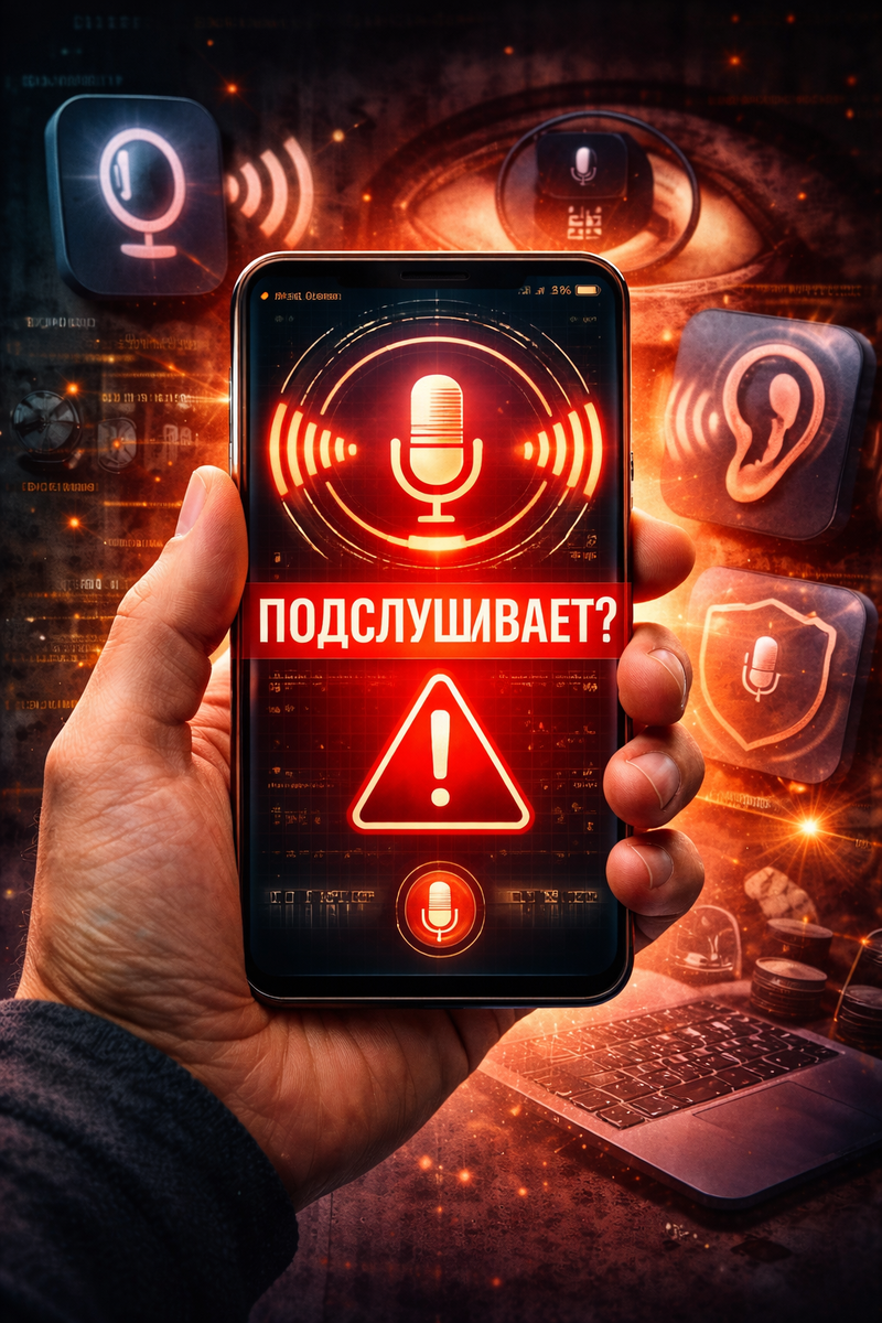 Смартфон слушает ваши разговоры
