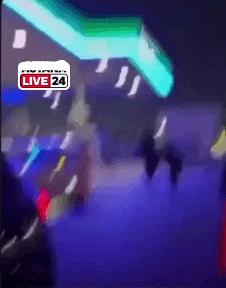    Кадры очевидцев инцидента в Дубае