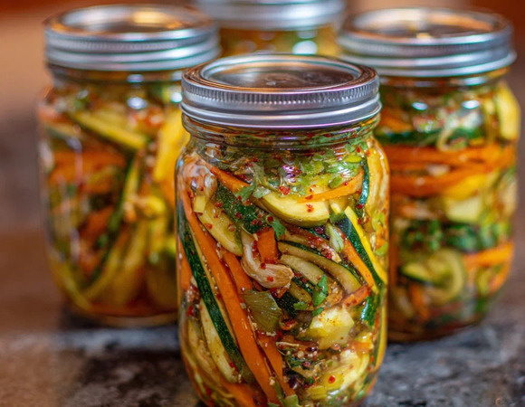 Кабачки по-корейски на зиму