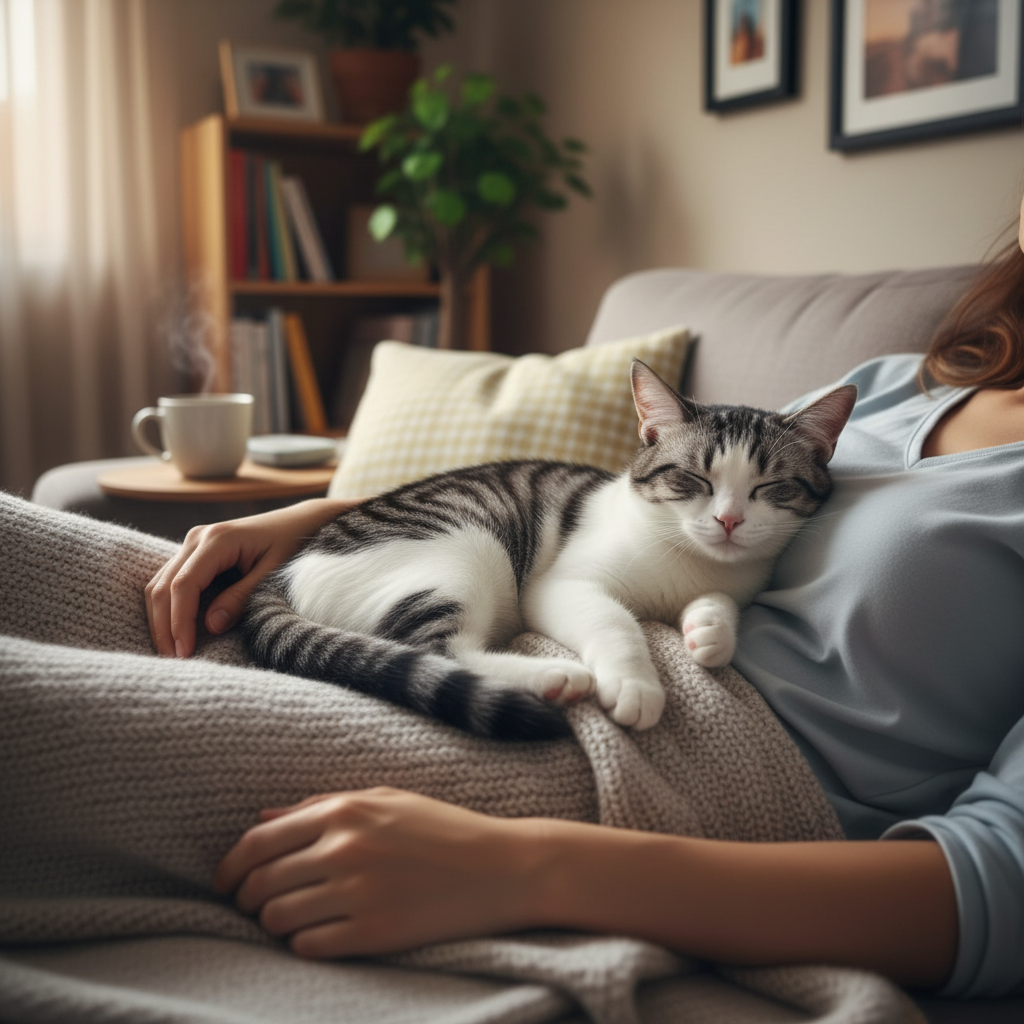 Биохакинг от природы: почему 15 минут под мурчание кота эффективнее, чем час в кресле психолога