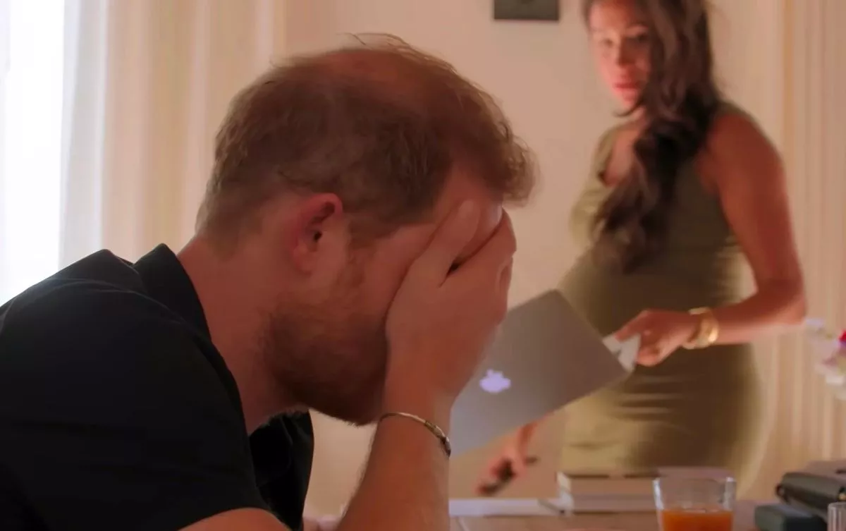 Кадр из сериала "Гарри и Меган"