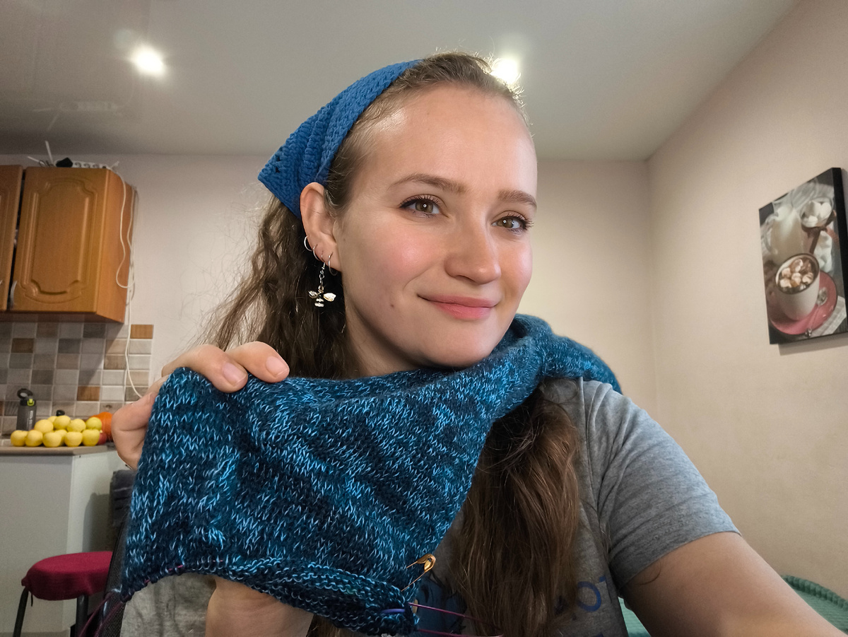 Вяжу свитер мужу